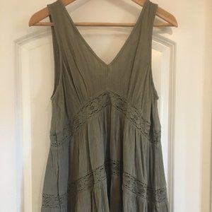 American Eagle, Small, Moss Green top